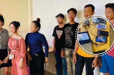 កម្លាំងការិយាល័យនគរបាលព្រហ្មទណ្ឌកំរិតស្រាលរាជធានីភ្នំពេញ ចុះបង្ក្រាបឃាត់ខ្លួនជនសង្ស័យចំនួន០៧នាក់ ករណីបើកកន្លែងលេងល្បែងស៊ីសងខុសច្បាប់ និងលេងល្បែងស៊ីសងខុសច្បាប់ (ចាក់ភ្នាល់ JOKER តាមប្រព័ន្ធអនឡាញ)