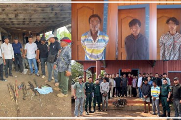 ឃាតករ៣នាក់ សម្លាប់បុរសជនជាតិចិន នៅខេត្តកំពង់ចាម ត្រូវបានកម្លាំងនគរបាលព្រហ្មទណ្ឌ ចាប់ខ្លួននៅខេត្តសៀមរាប