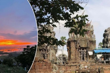 ប្រាសាទភ្នំក្រោមជាជម្រើសដ៏ល្អសម្រាប់ភ្ញៀវទេសចរមកទស្សនាថ្ងៃរះនិងថ្ងៃរៀប លិច
